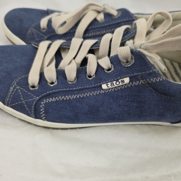 Taos Star Women's Sneakers STA-12844 Blue Denim Canvas Lace Up Low Top Size 10 - Picture 7 of 7